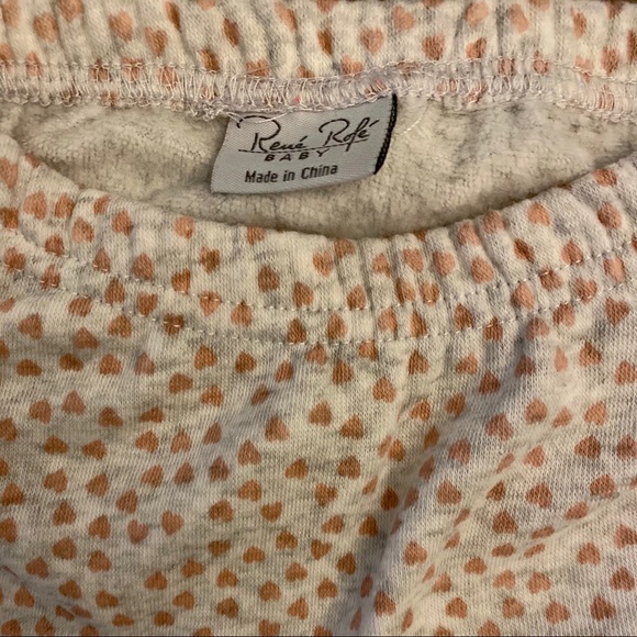 2/$20💥Rene Rofe Pink Baby Girl Heart Matching Set - Picture 4 of 4